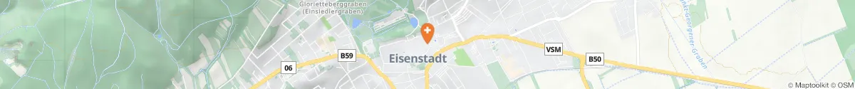 Kartendarstellung des Standorts für Marien-Apotheke in 7000 Eisenstadt